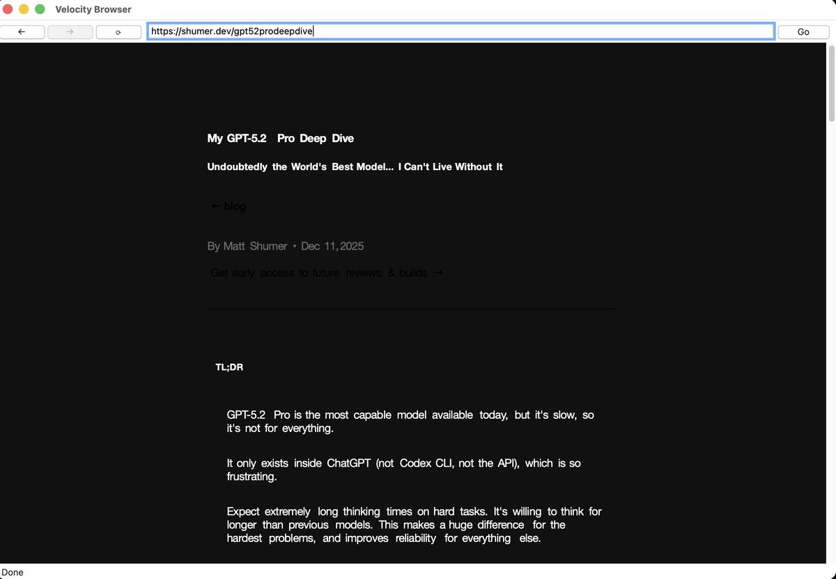Deep dive page screenshot