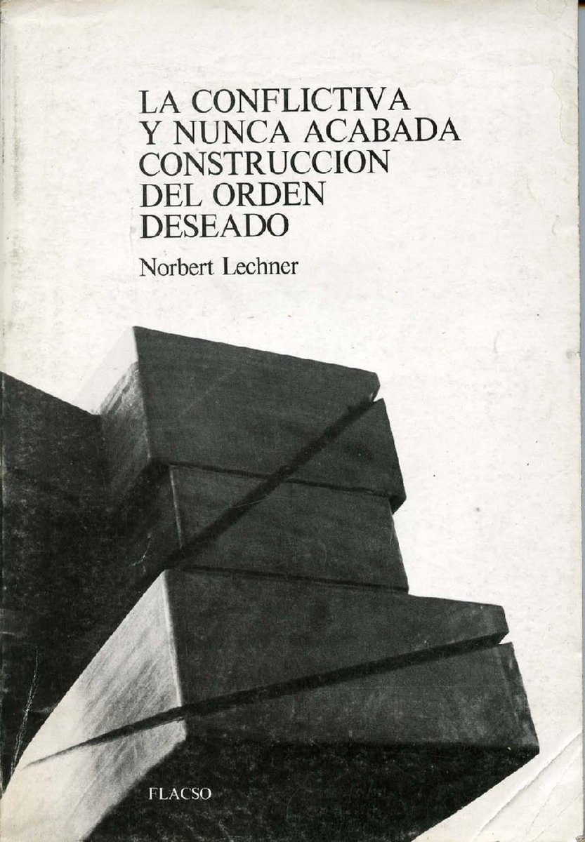 GerardoMunck's tweet image. Una libro de gran relevancia actual

Norbert Lechner escribía en 1984 sobre la lucha por la democracia como una lucha continua, nunca acabada.

Descarga libre: antropologiafractal.wordpress.com/wp-content/upl…