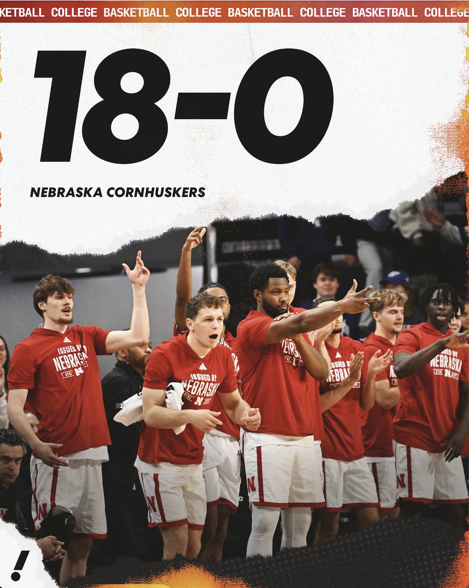 YahooSports's tweet image. Nebraska beats Northwestern 77-58 as the Cornhuskers improve to a program best 18-0 🔥 

Is Nebraska a true Natty contender? 👀