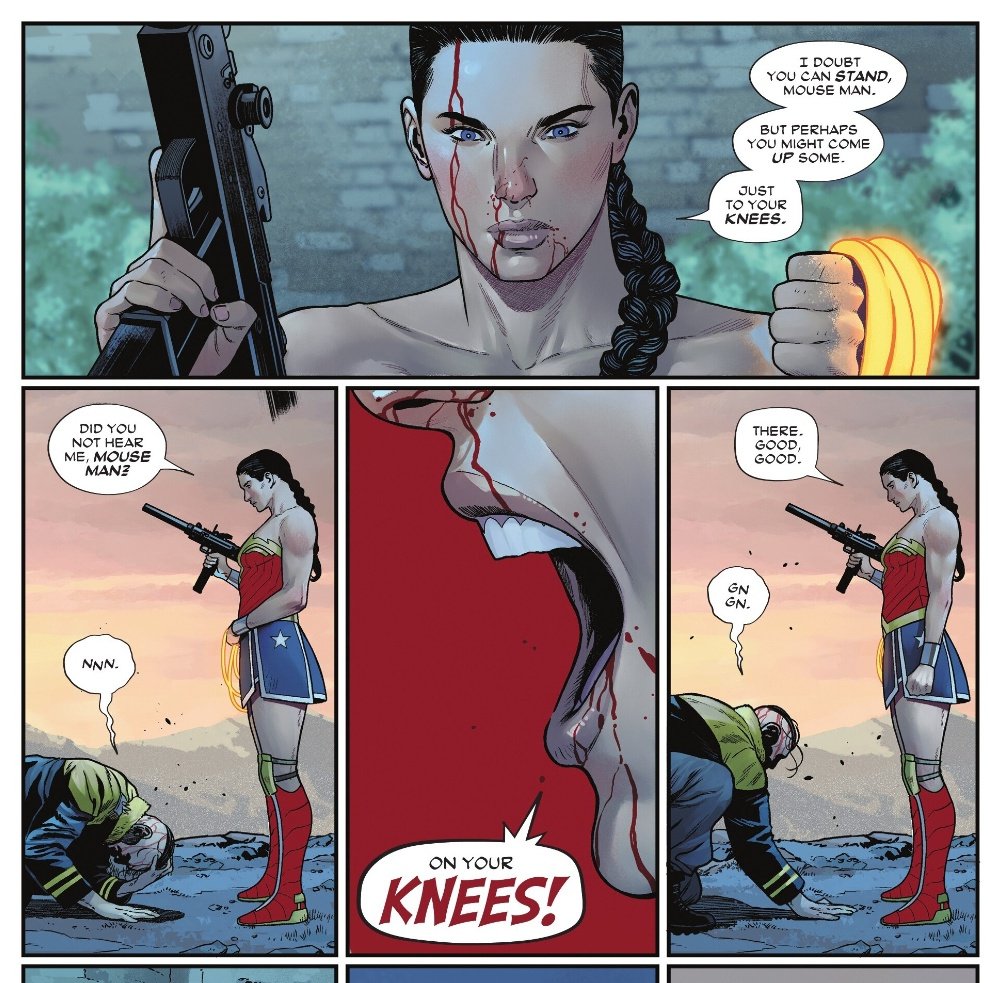 Quando dizemos que a fase da Mulher Maravilha do Tom King é um insulto, não estamos falando só sobre a qualidade narrativa que no melhor dia é medíocre e prolixa.

Estamos falando sobre 80 anos de descaracterização, é sobre ser uma péssima HQ DA MULHER MARAVILHA.