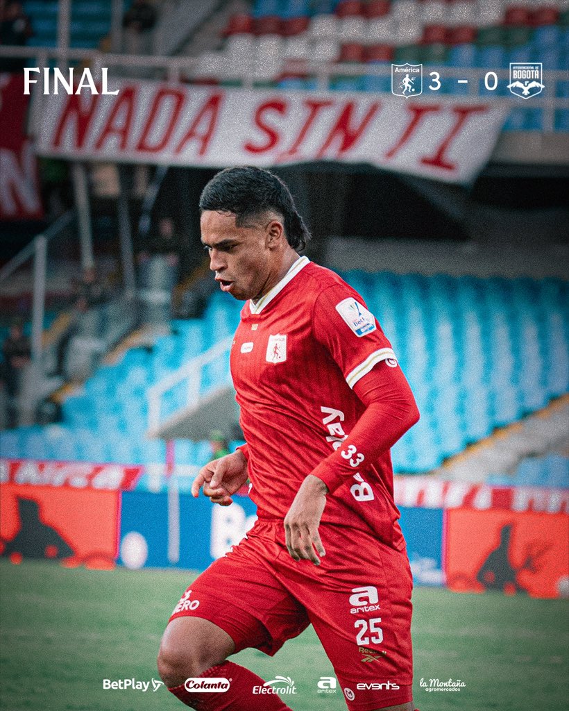 AMÉ 🆚 INT  [3-0]

|90’ +3’ ⏱| FINAL EN EL PASCUAL. GOLEADA ANTE NUESTRA GENTE PARA EMPEZAR LA LIGA CON TODO. 🔥 ¡¡VAMOS, AMÉRICA!! 👹

#AMÉxINT
#LigaBetPlay