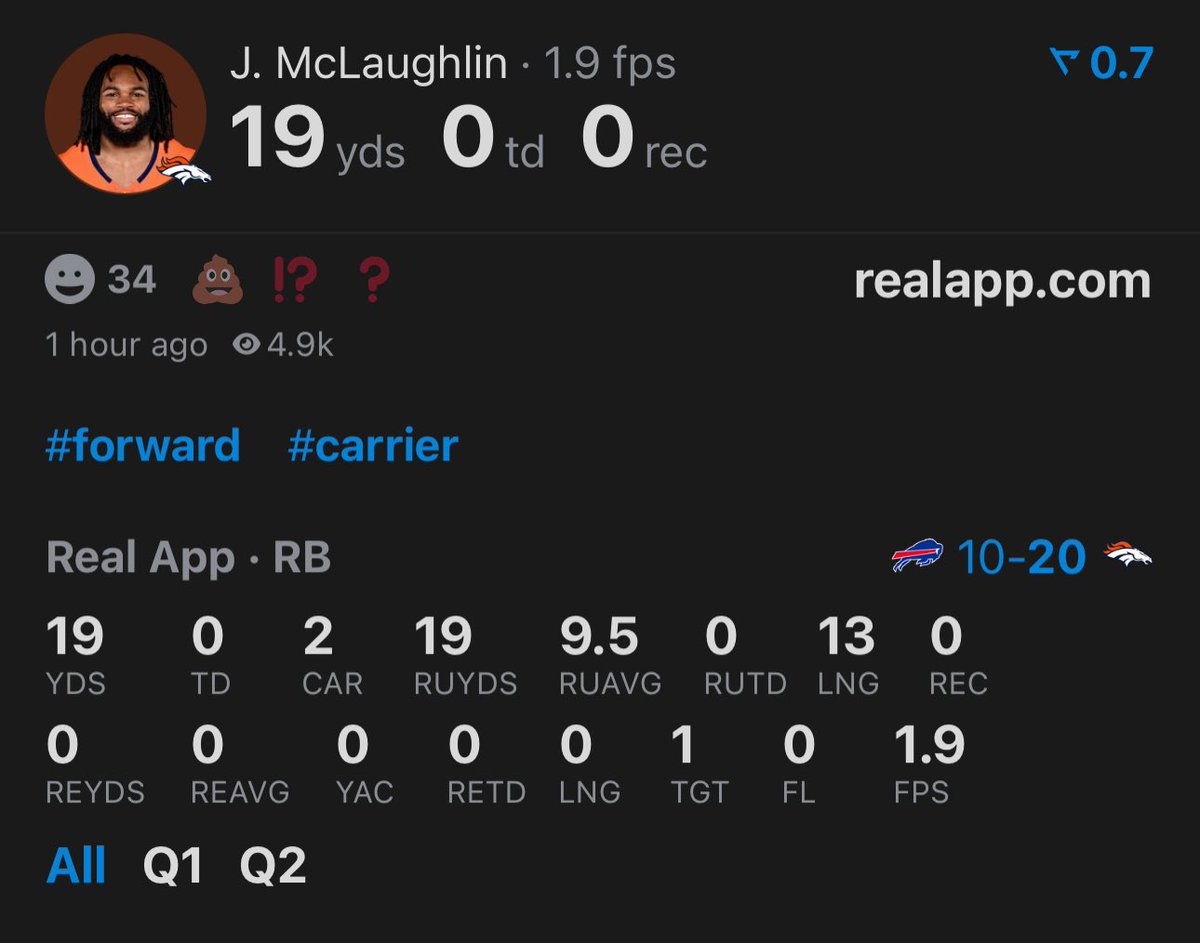 MileHighMims's tweet image. Don’t change what’s already working, but only 4 carries to RBs is concerning