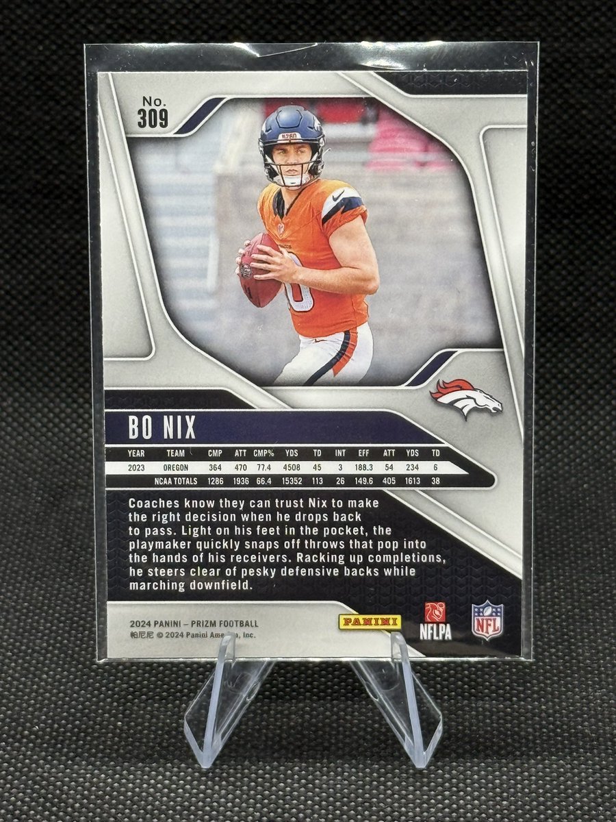 MSUSPORTSCARDS's tweet image. Bo Nix Prizm Rookie $8 PWE OBO PayPal only 
Denver #footballcards #Sportscardsforsale