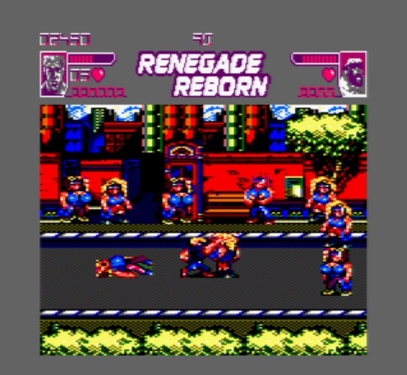 Renegade Reborn wip for Amstrad CPC, level 4 in-game presentation 🕹️🔥 GGP Games 😉
#amstrad #amstradcpc  #gamedev #dev #retrogaming #indiegamedev #fight #8bit #cpc #indiedev #homebrew #BeatEmUp #CPC6128 #CPC464 #RetroDev #pixelart #Pixel #GGP #ASM #Coding #RetroGamingBot #z80