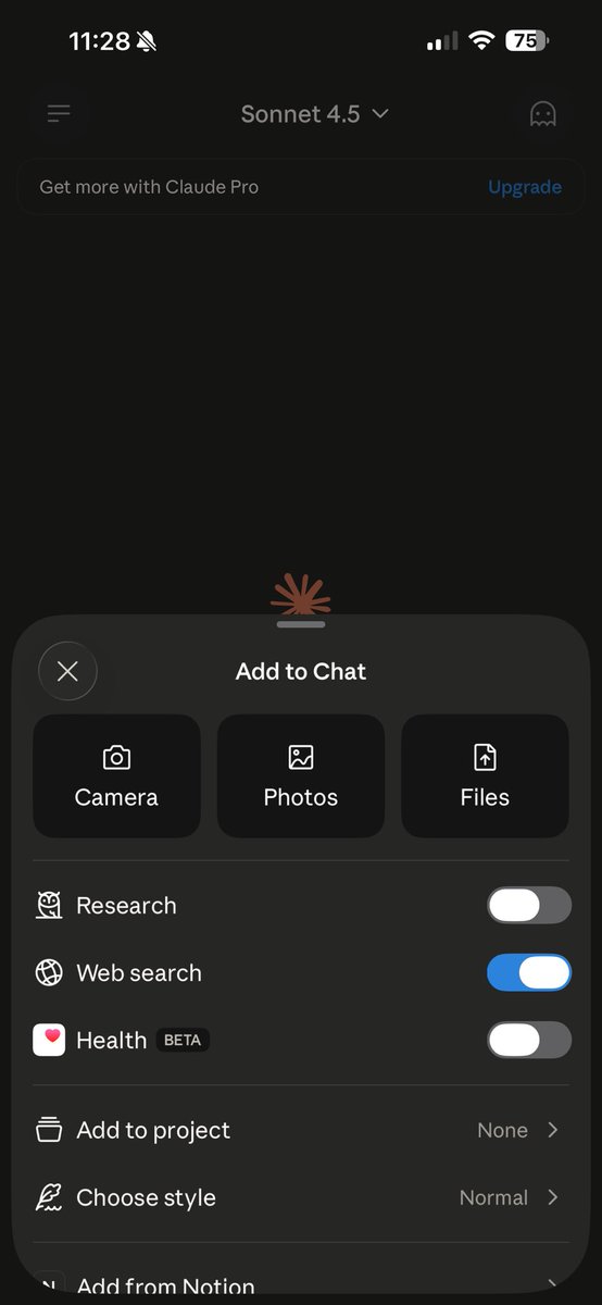 Health connector toggle