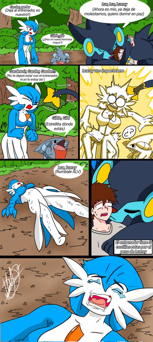 DanielMejia098's tweet image. Mini cómic Gardevoir y su entrenador en latam #22