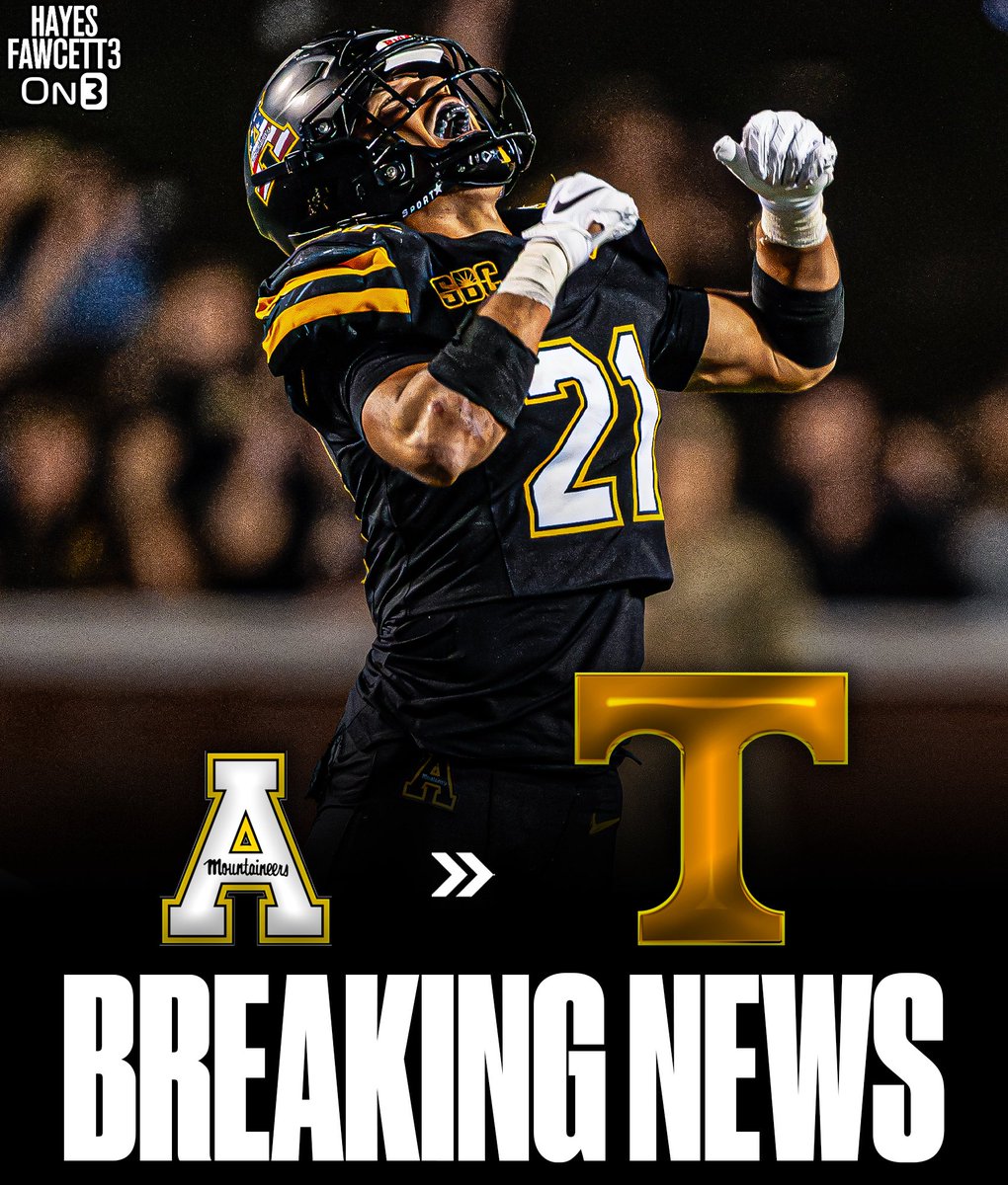 Hayesfawcett3's tweet image. BREAKING: App State transfer Safety DJ Burks has Committed to Tennessee, he tells @On3

Burks was the leading tackler at App State over the past 2 seasons (123)

Totaled 2 INT, 2 FF, &amp;amp; 5 PBU this season and will have 1 year of eligibility left

on3.com/transfer-porta…