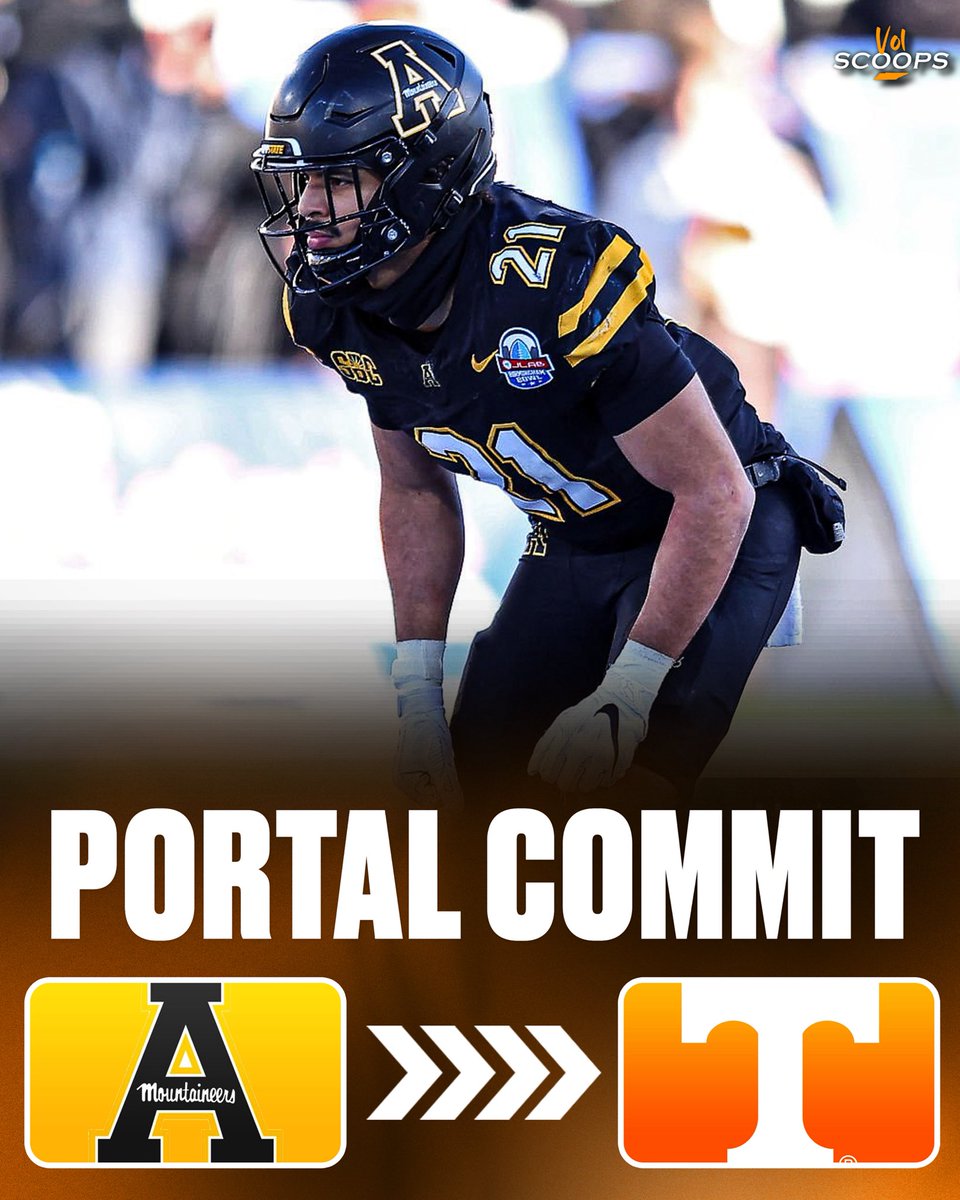 VolScoops's tweet image. BREAKING: App State transfer Safety DJ Burks has COMMITTED to Tennessee! 🍊

Burks Totaled 2 INT, 2 FF, &amp;amp; 5 PBU in 2025 for the mountaineers and was the leading tackler at App State over the past 2 seasons 

He will have 1 year of eligibility left

WELCOME HOME DJ 🔥