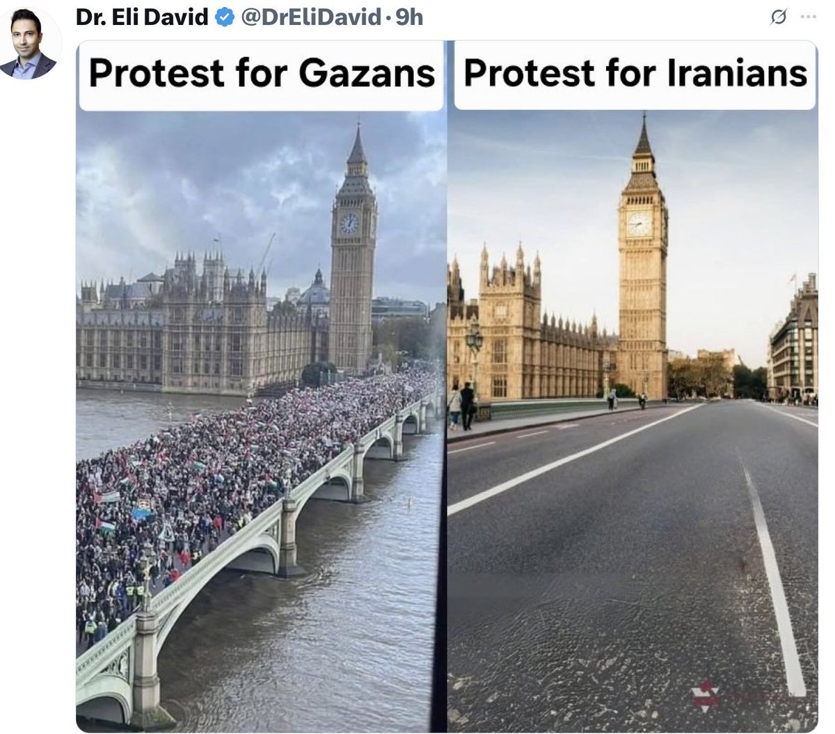 When I asked <a href="/HilatheEarth/">💚 Hila 💚</a> (a fervent Jewish supporter of the "Free Palestine" movement &amp; now a part of Mamdani's press core... also someone I went to school with back when we were kids) why she's not standing up for the Iranian freedom fighters like she did for Gaza, she blocked