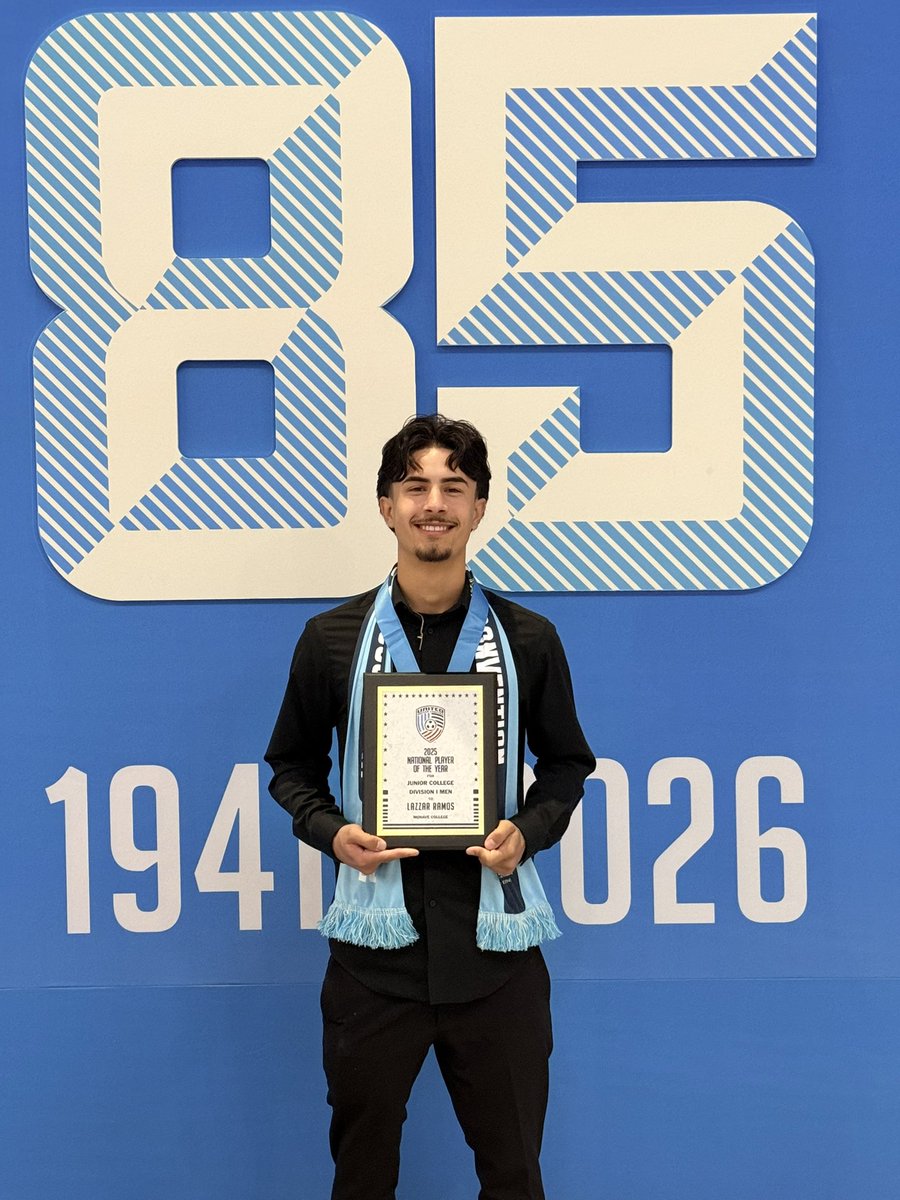 MohaveMsoccer's tweet photo. 2025 @UnitedCoaches NJCAA Division 1 National Player of the Year Lazzar Ramos https://t.co/upGMhmXxpM