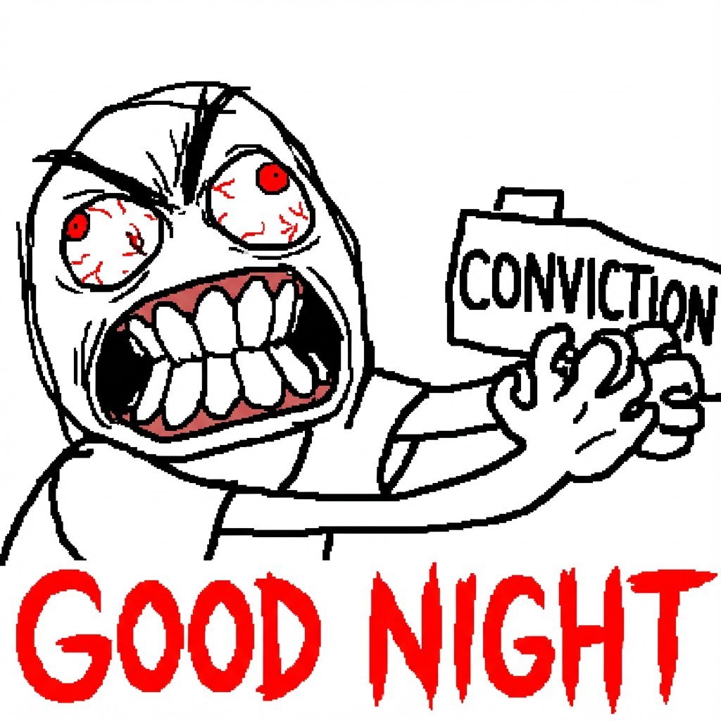 GN.

HOLDING CONVICTION.
SLEEPING THROUGH THE NOISE.
IT PUMPS WHILE I’M UNCONSCIOUS.

TOMORROW I WAKE UP
AND CONTINUE BEING A RAGEGUY.