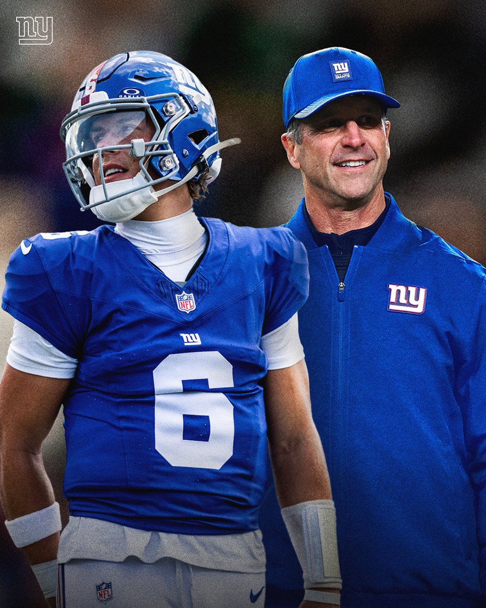 Giants's tweet image. HC + QB 🔥