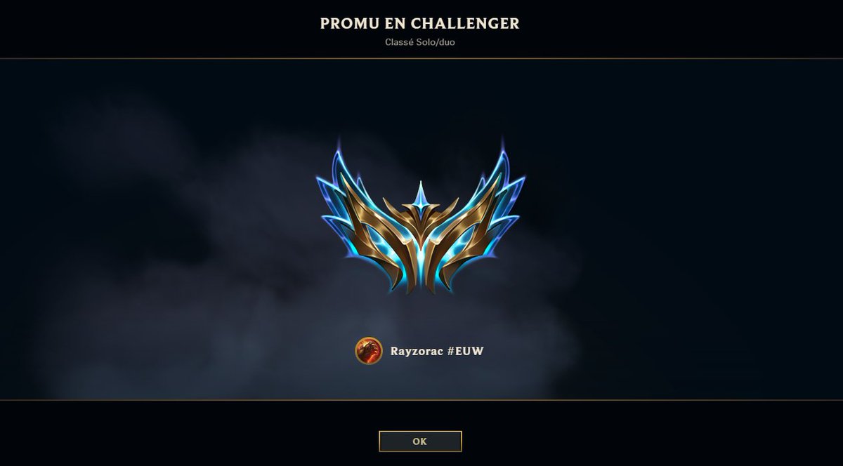 Rayzorac's tweet image. Apres tant d'années j'ai enfin atteint mon but.

Ca représente tellement, je suis a deux doigts de fondre en larme..

C'est vrai que j'ai terminé la saison master saison d'avant et j'avais du mal à hit le gm.

Mais la c'est comme si d'un coup j'avais stepup par magie.

LeChall.