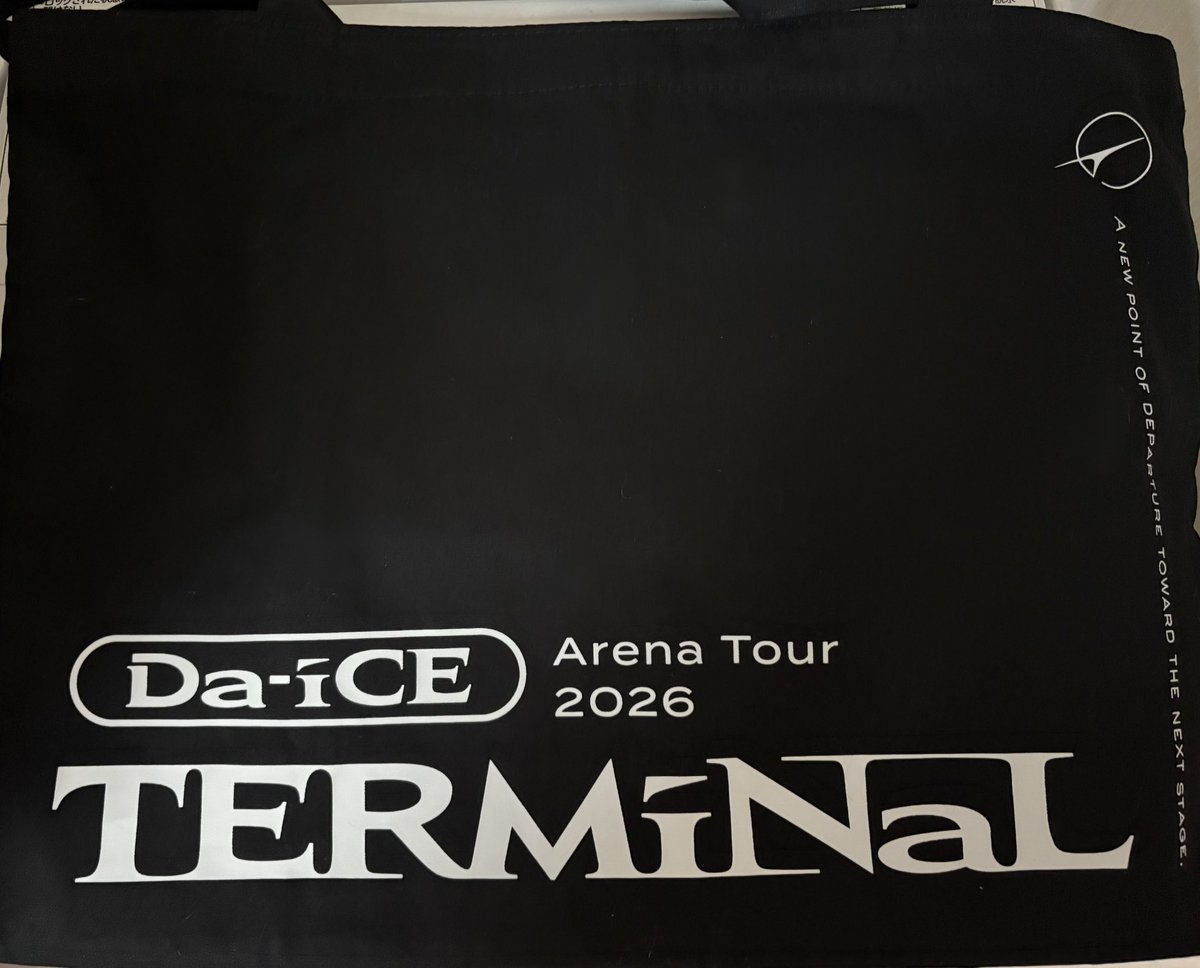 Da-iCEのアリーナツアーのグッズが届いた！ トートバッグとTシャツ
