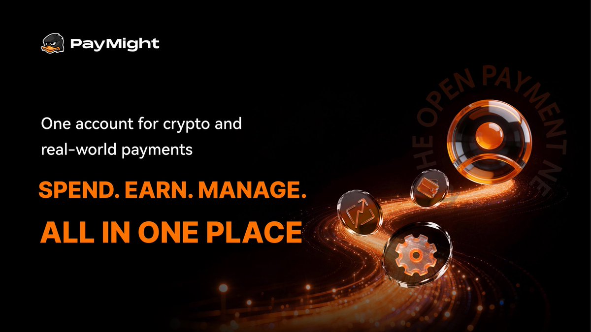 PayMight connects crypto and real-world payments with a single account.  Spend, earn, and manage digital assets — all in one place. #Earn #OffRamp