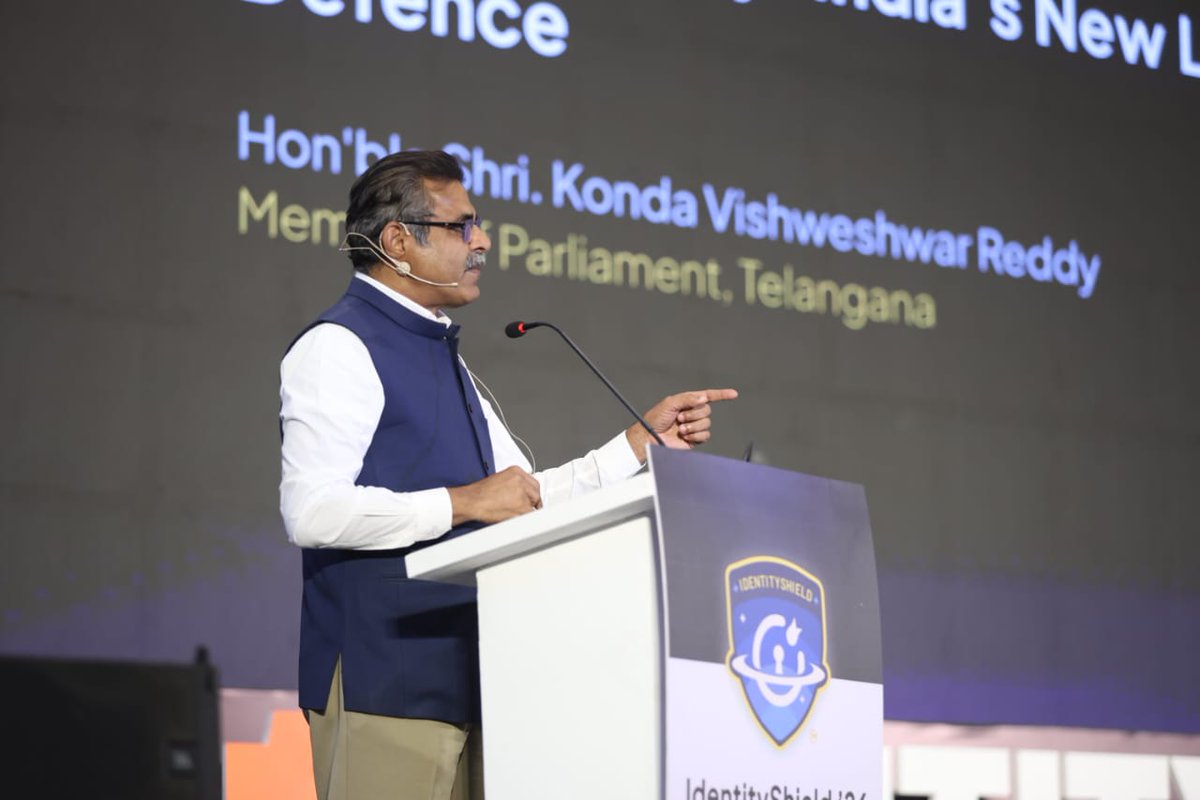 KVishReddy's tweet photo. As a Keynote Speaker has the Cyber Security Conference IdentityShield 26, in Pune.

Future battles, will be fought in Cyberspace. Future battles will be fought as much with keyboard as with weapons.

Home Minister Amit Shahji has been working on this and motivating youth. Amit Shah jis Cyber commandos are well prepared.
1/n
@BJP4India
@AmitShah
@IMA_IndianArmy
@IndianArmyinJK
@armysignals
@BJP4Telangana
@cvinodyadav
@fitetelangana
@Hinduitcell
@OneMillionIT
@telanganaIT
@HYSEA1991
@hyderabad