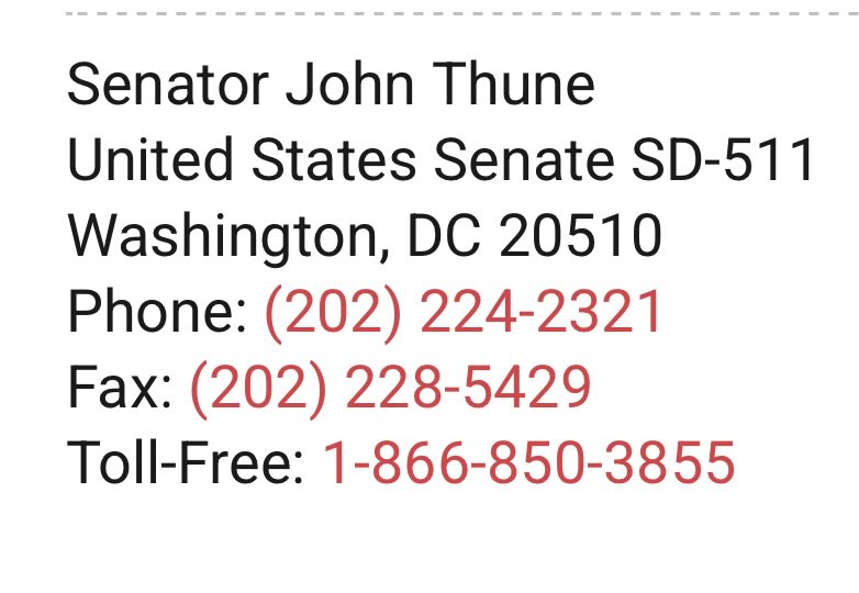 thomasbsauer's tweet image. The staffers who pick up the phone actually track this stuff.

Call his office. It moves the needle.