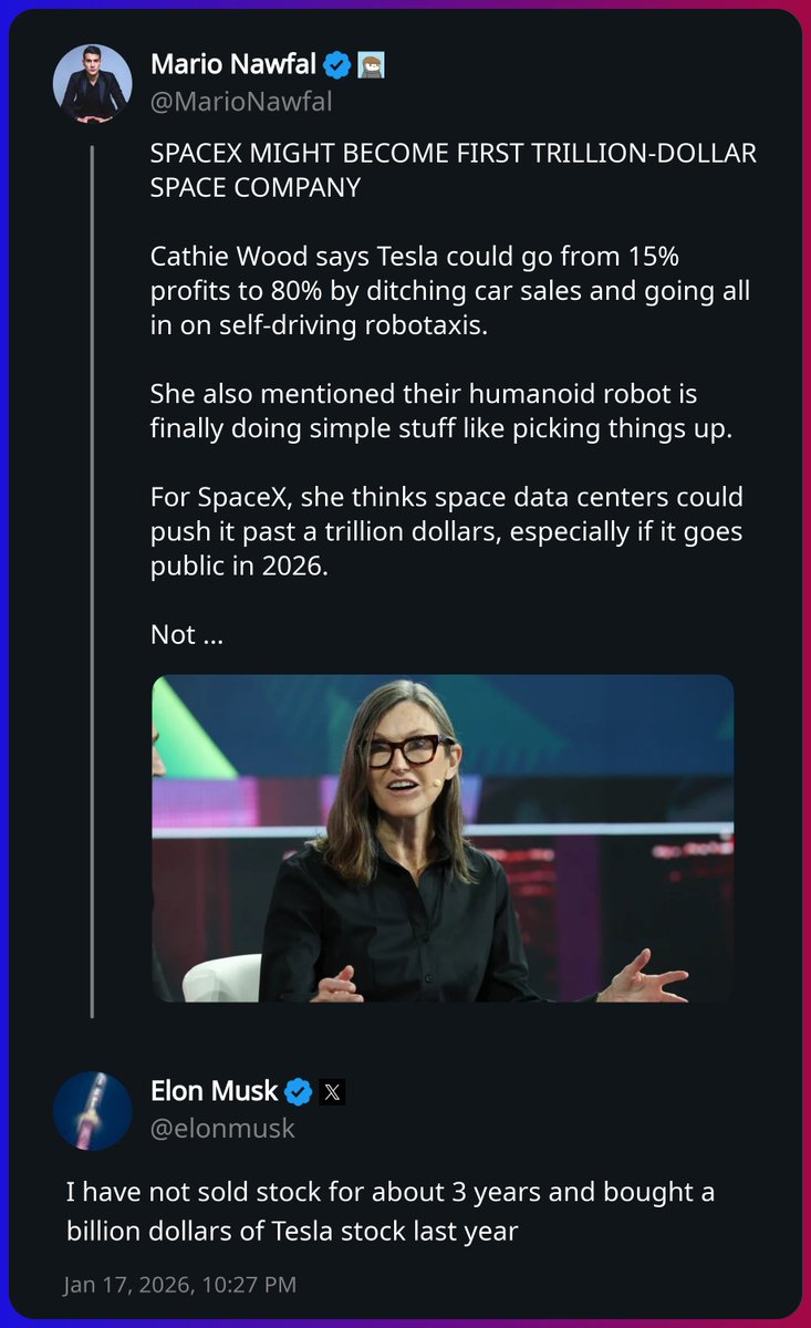 Elon Musk replied to Mario Nawfal https://t.co/X69Tnb2Rxg