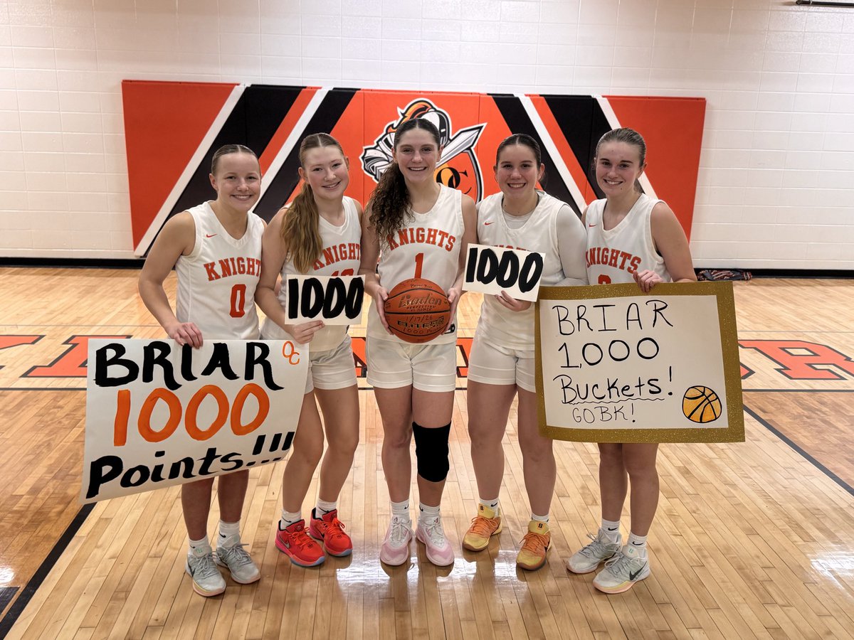 scottguzman's tweet image. Congratulations to @BriarRay4 

With 28 points tonight she went over 1000! Great player! Great kid! Great teammate! 🦈🏀 @OC_Knights