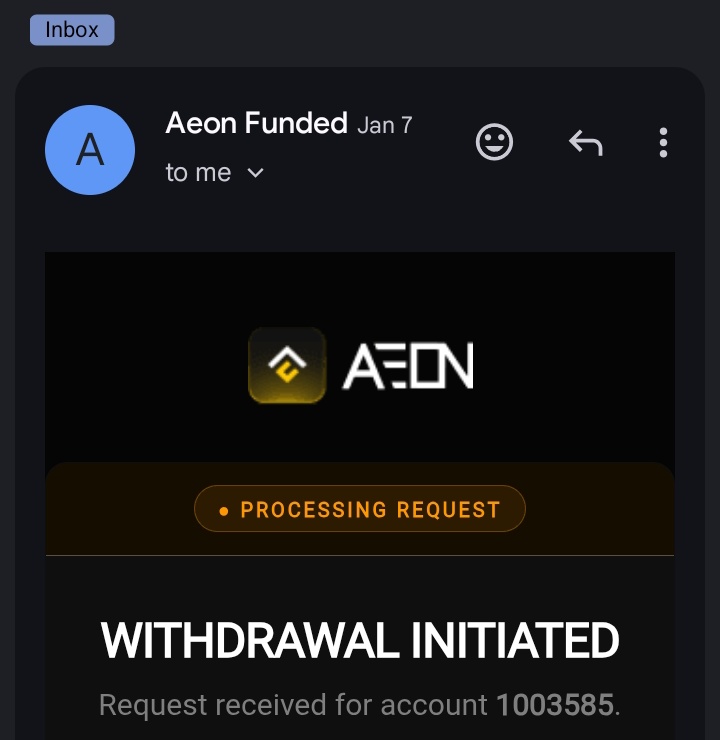 <a href="/AeonFunded/">Aeon Funded</a> I am having the worst experience with you. I requested my payout on January 7th, and it is now January 18th, yet I haven't received an update. Whenever I contact support, they tell me to wait 24 hours, but after that, they stop replying entirely.

<a href="/TheForexTraderz/">The Forex Trader</a>