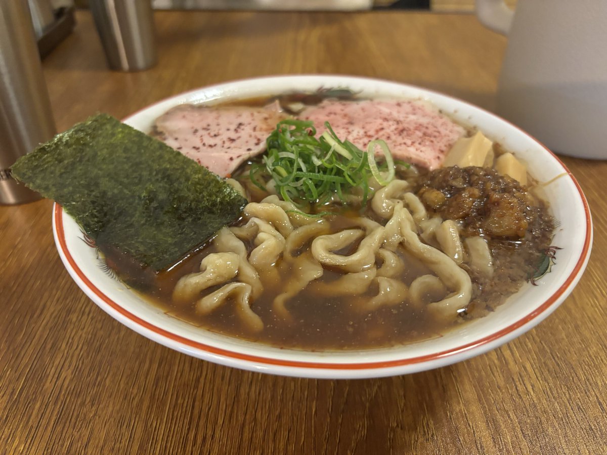 福岡太麺NORAMEN 福岡市南区井尻 ㊗️二周年㊗️ 醤油ラーメン 麺