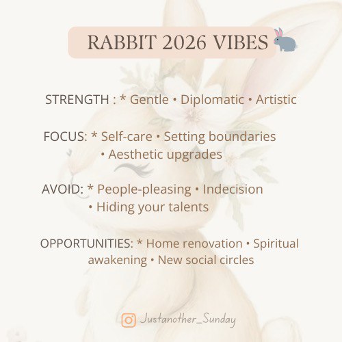 jricha369's tweet photo. 🌸🐇 RABBIT, 2026 IS YOUR SOFT-POWER ERA ✨🔥
You’ve carried enough. Now comes the release. What’s breaking in 2026 isn’t you — it’s the walls around your joy 💗 This is the year you choose ease, beauty, and emotional freedom 🌿
@everyone https://t.co/LSs9HPYX9E