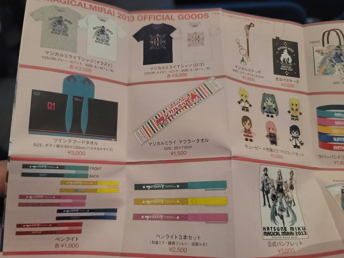 今日はミクさん横浜アリーナ！
企画展どこかなー？
物販はほとんど売り切れです