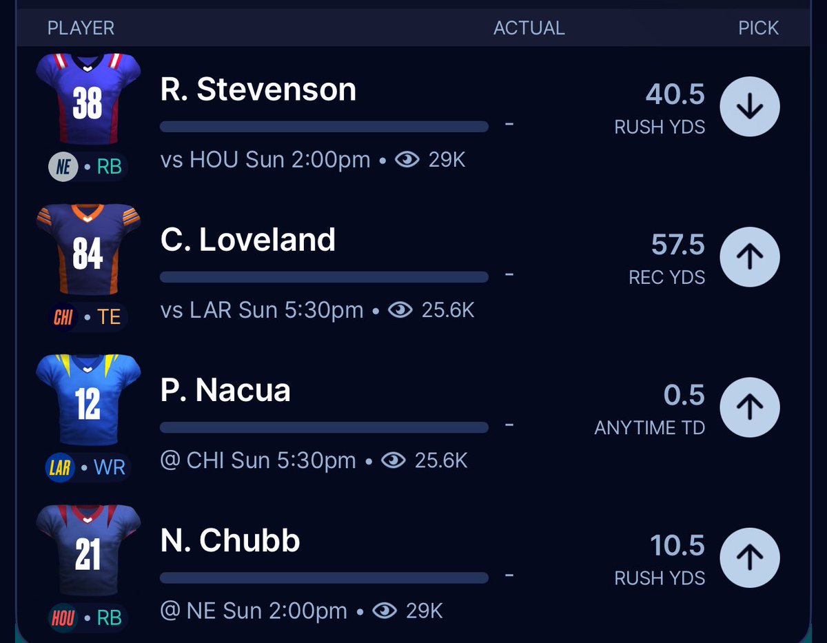 SBLocksDFS's tweet photo. NFL PLAYOFF DIVISIONAL ROUND SUNDAY PLAYER PROPS ✅🚀 Download Sleeper with code SBL for👇#nfl #prizepicks #underdogfantasy 

-$100 Deposit Match 💵
-$20 Free Entry (no deposit needed) 💵
-0.5 Free Square 💵 https://t.co/pVSThlkIyA