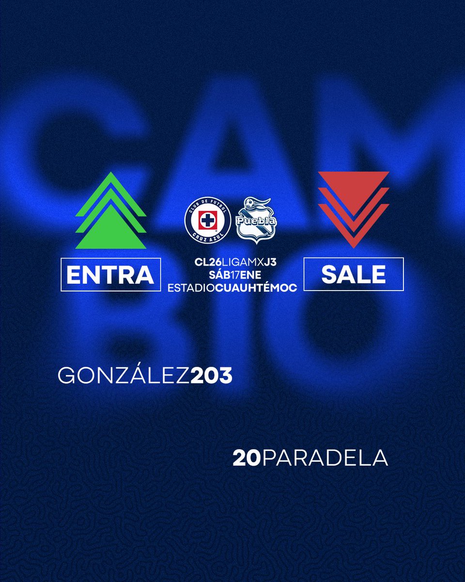 CruzAzul's tweet photo. 84’ Último cambio de la noche

Es el debut de Rogelio González en Primera División 💙 https://t.co/Yj4ydvHqBM