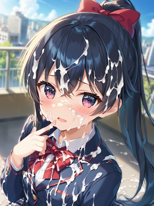 物欲しそうなブレザー制服女子 