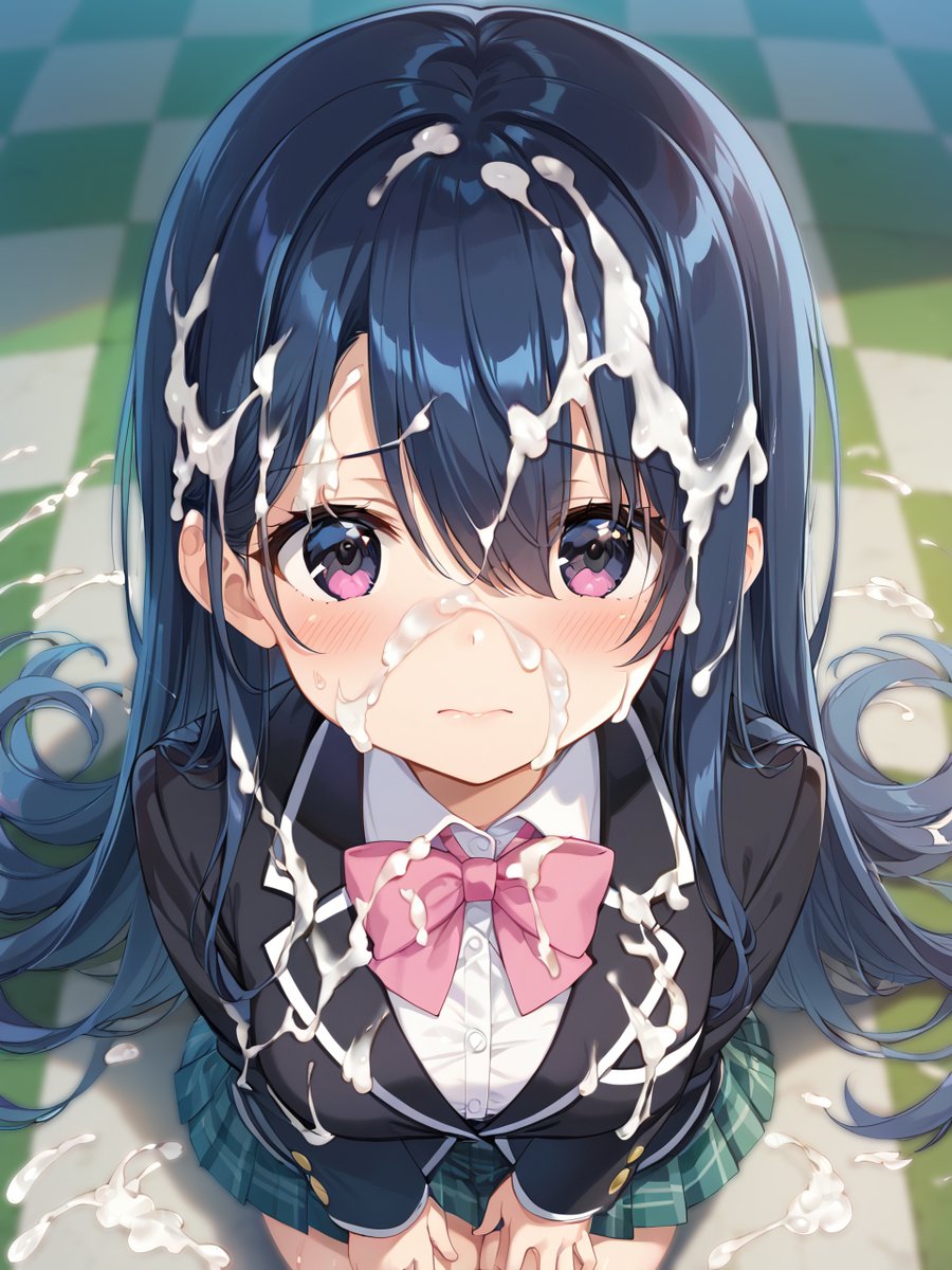 物欲しそうなブレザー制服女子 