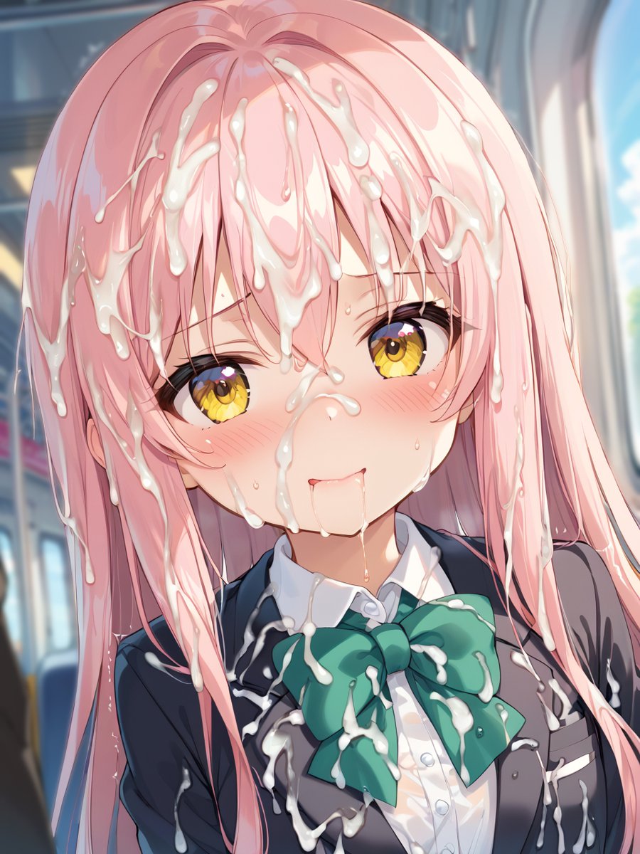 ブレザー制服にいっぱいぶっかけ 