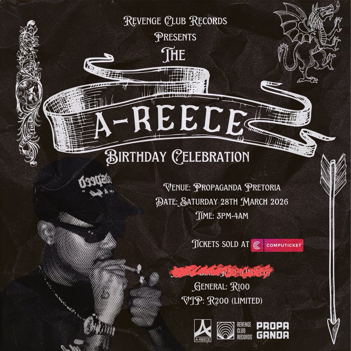 DjClenSA's tweet image. 20 February - Jay Jody

webtickets.co.za/v2/event.aspx?…

28 March- A-Reece

computicket-boxoffice.com/e/a-reeces-bir…

25 April - Dj Clen

computicket-boxoffice.com/e/dj-clens-ann…