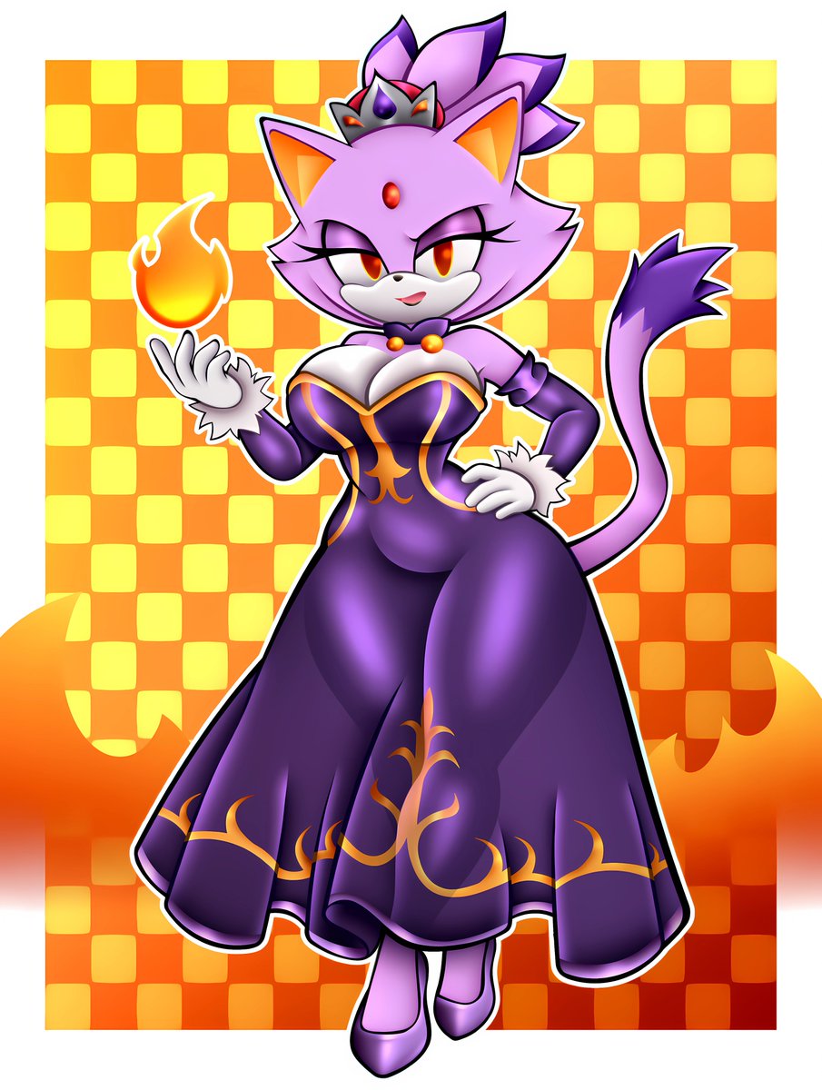 catzu89's tweet image. AU blaze @/jeanart_sfw #blazethecat #SonicTheHedgehog