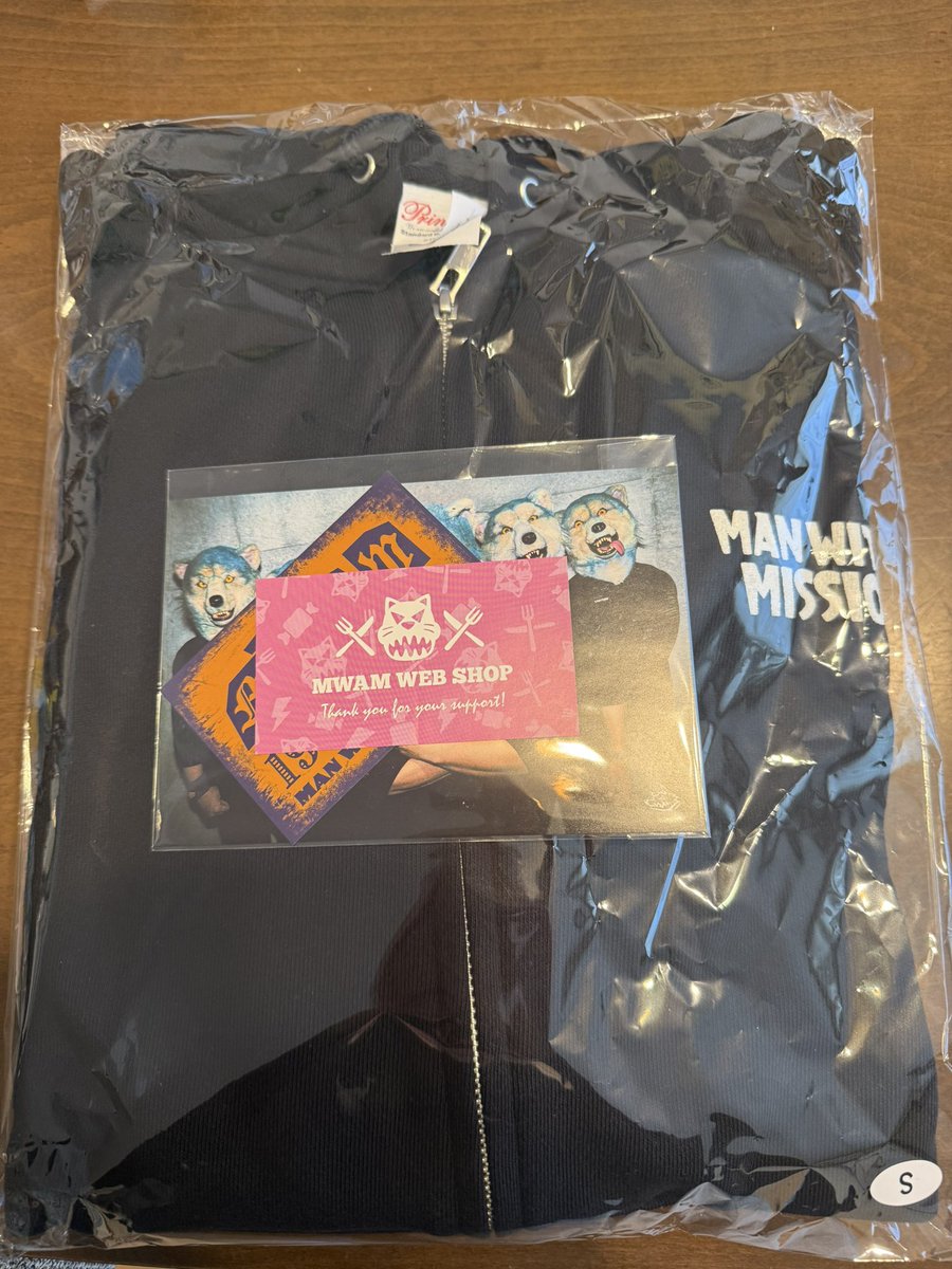 マンウィズ 干支パーカー ねずみ年 ブラック XL MAN WITH A MISSION