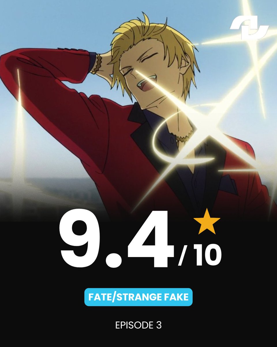 animeupdates's tweet image. 'FATE/STRANGE FAKE' Episode 3 debuts with an UNBELIEVABLE 9.4/10 rating on IMDb!