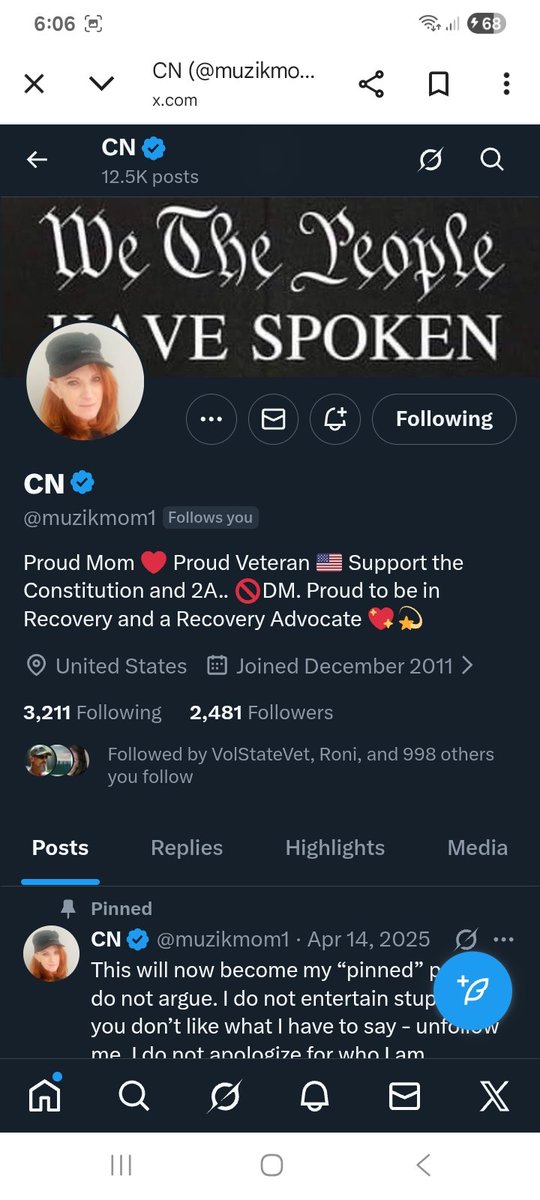 Hawkesbay69's tweet image. Just 19 needed to get this veteran 🫡 to 2.5k but I know we can do way better than that 
@muzikmom1 
F&amp;amp;R
💪🫶💯🇺🇸🫡