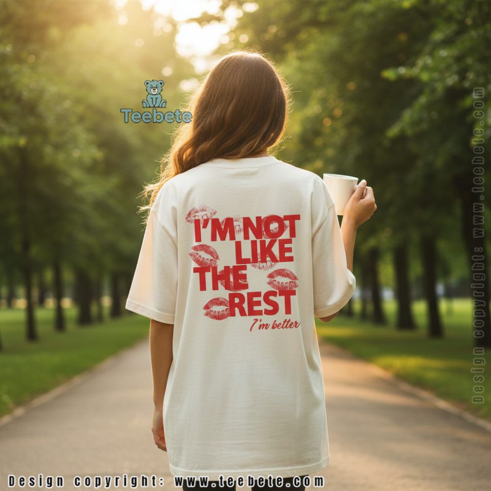 teebetestore's tweet photo. Im Not Like The Rest Im Better Confidence Tee
Shop Now: https://t.co/VIYcSr8qQn 
 
 #ConfidenceTees #BetterThanTheRest #UniqueStyle #EmpowermentWear #SelfLoveFashion #BeYourself #BoldFashionChoice #Teebete https://t.co/uBXnJAtfoJ
