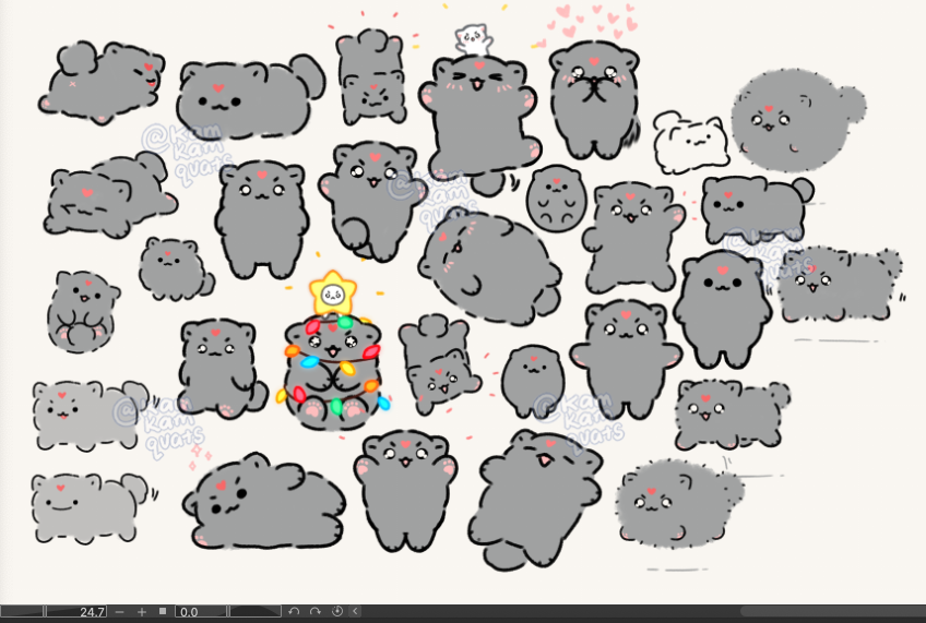 kamkamquats's tweet image. hi hi would any of you be interested in a  sticker sheet/s of the misc bingpups? I've accumulated a lot of these and I'm trying to save up for some things... 👉👈