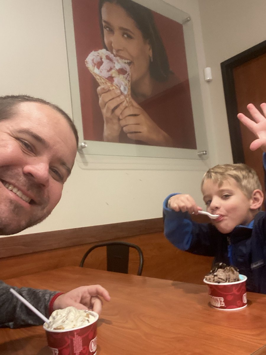 This kid had his best week of eating #IYKYK I’m so proud of him! Had to take the boy for his favorite treat at Cold Stone! <a href="/lilrosie903/">Kristen Flood</a>