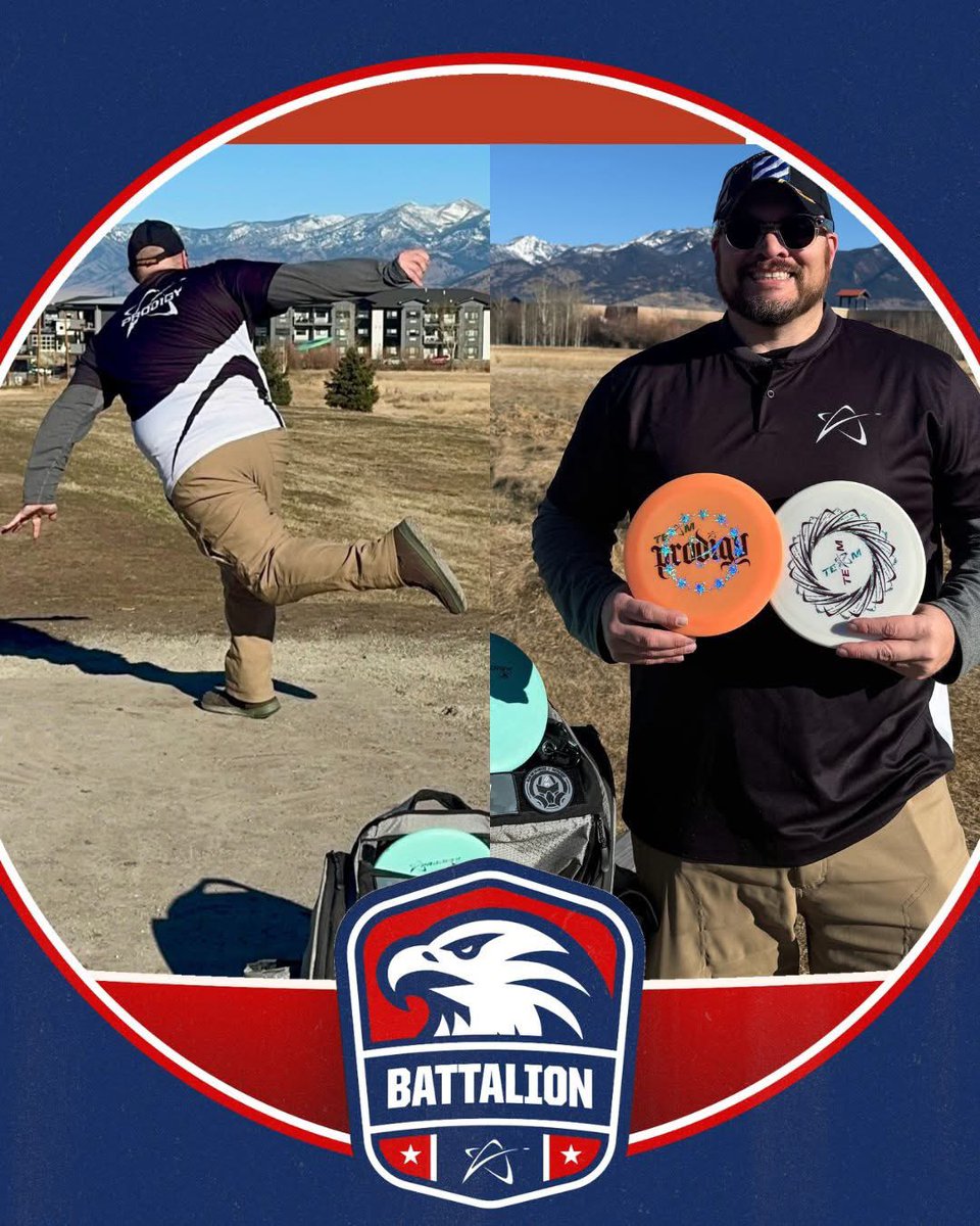 3IDInfantryvet's tweet photo. Happy to announce for my 2026 Disc Golf season, I'll be with Prodigy Disc Battalion Team! Super stoked to be part of this Disc Golf Team and community. The Battalion team is made up of Active Duty and Veterans to continue to grow the sport. #PoweredByProdigy #ProdigyDisc https://t.co/fes4ri2e9D