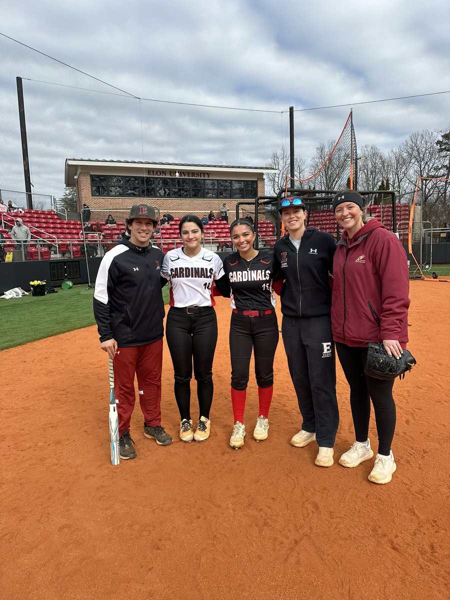 A big thank you to all the coaches and players <a href="/ElonSoftball/">Elon Softball</a> for a wonderful camp yesterday and today. It might have been super cold but you all made camp so much fun, can’t wait for the next one! <a href="/cardinals_cole/">Carolina Cardinals Cole 18U</a>