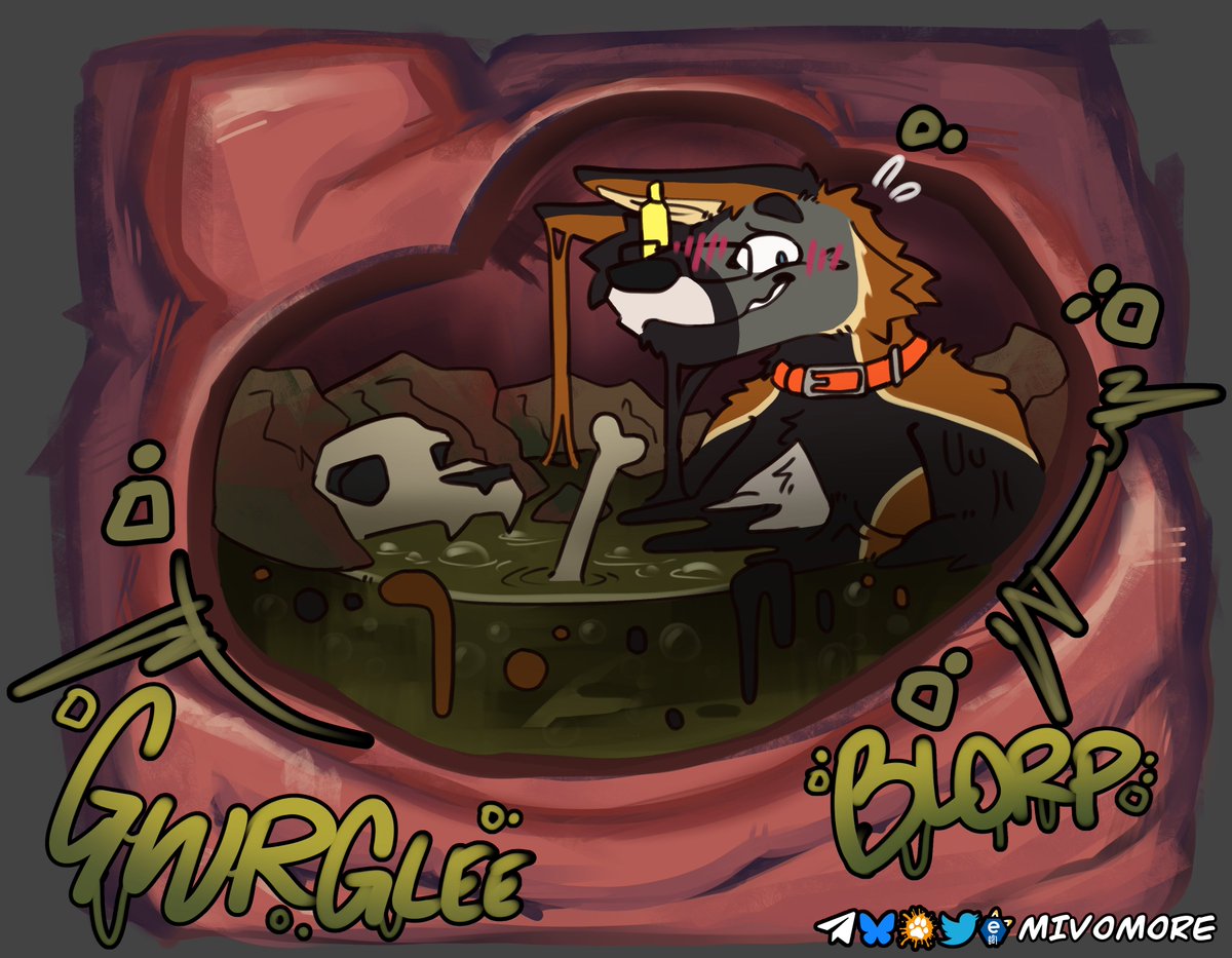 mivomore's tweet image. prey YCH for Jules!

- #vore -