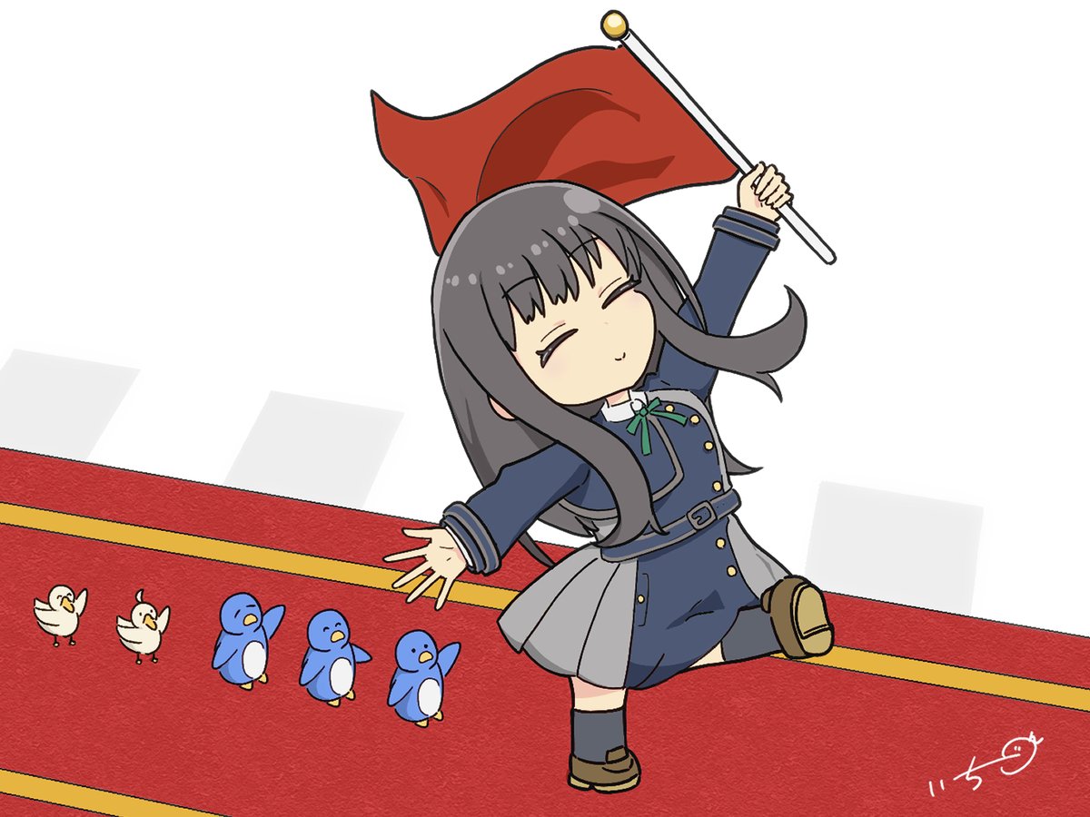 ichigon_illust's tweet image. レッドカーペットはたきなにお任せください
#リコリコ