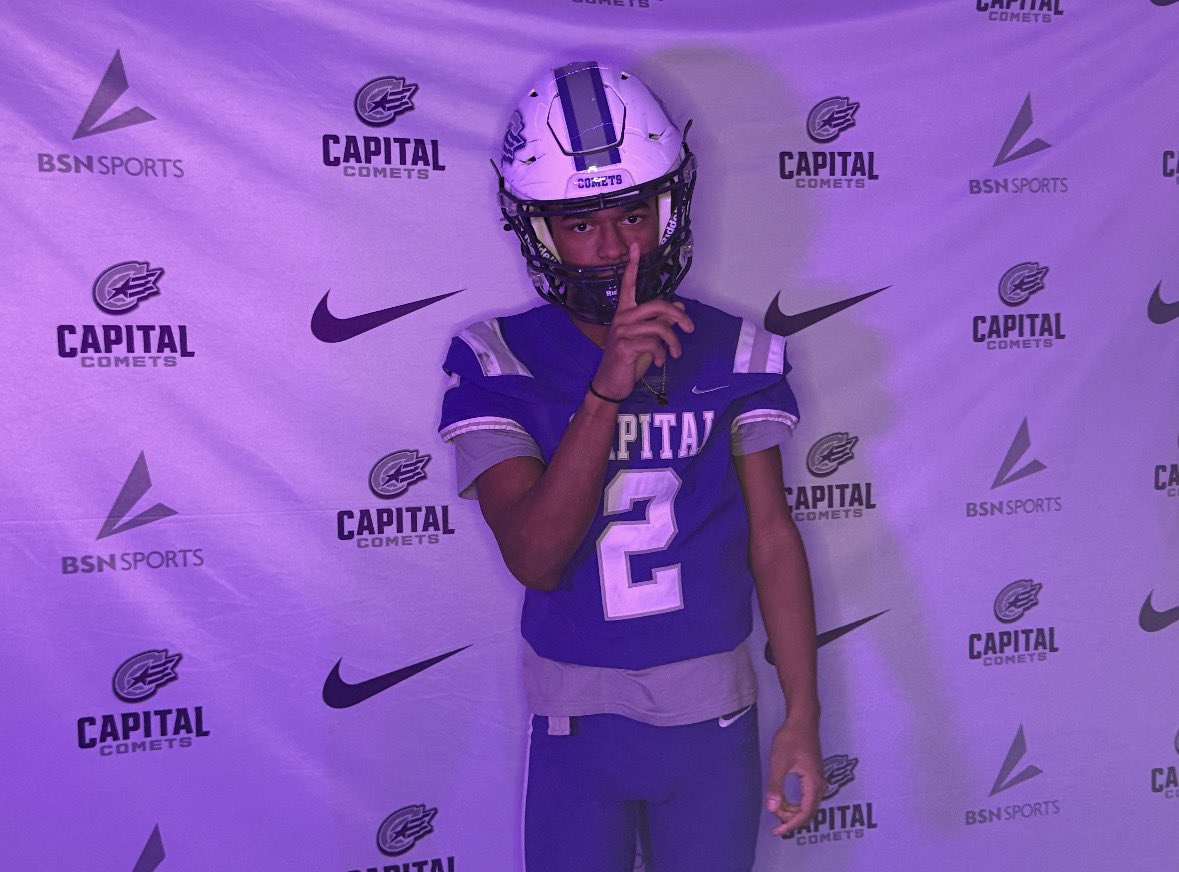 iamcardeamoore's tweet photo. Forever thankful to @Nfisanick34 @evan_nunez24  and the rest of the captial football staff for having me on  campus for an official visit and making me feel at home 

#AGTG https://t.co/jrYaULLDcB