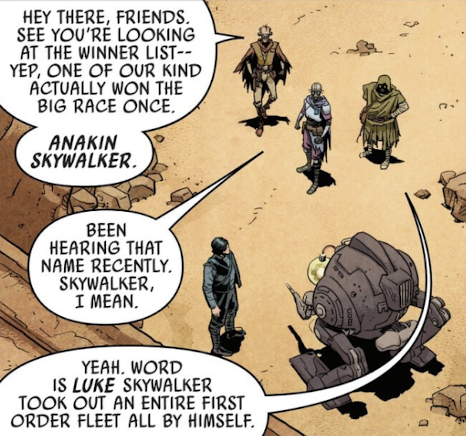 retneysholocron's tweet photo. I love that Luke's stand on Crait became a legend that spread across the galaxy immediately. That's my GOAT 🥲
Panel from LEGACY OF VADER Issue 2 https://t.co/8EziwlCHV1
