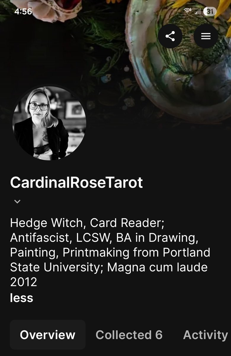 cardinalrose_t's tweet photo. 🌹📿 THE FIRST 6️⃣ Time-based digital collages for #TheCreationDeck are available for presale viewing now at Cardinal Rose Tarot on @opensea! The collection features 22 Major Arcana NFTs, each in limited editions of 44. The floor price is $144 per NFT. 👀
https://t.co/UvdazboVh0 https://t.co/wjUpd5CX0U