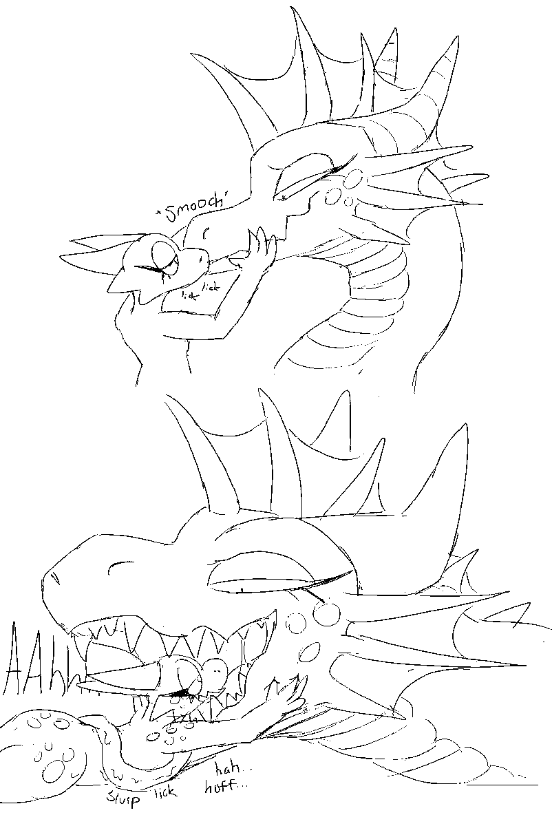 M1dn1ghtSnack's tweet image. weirdo kobold doing a bunch of dragon lovin' for #AppreciateADragonDay 
She dedicates herself to appreciating every inch of a dragon's beauty &amp;lt;3