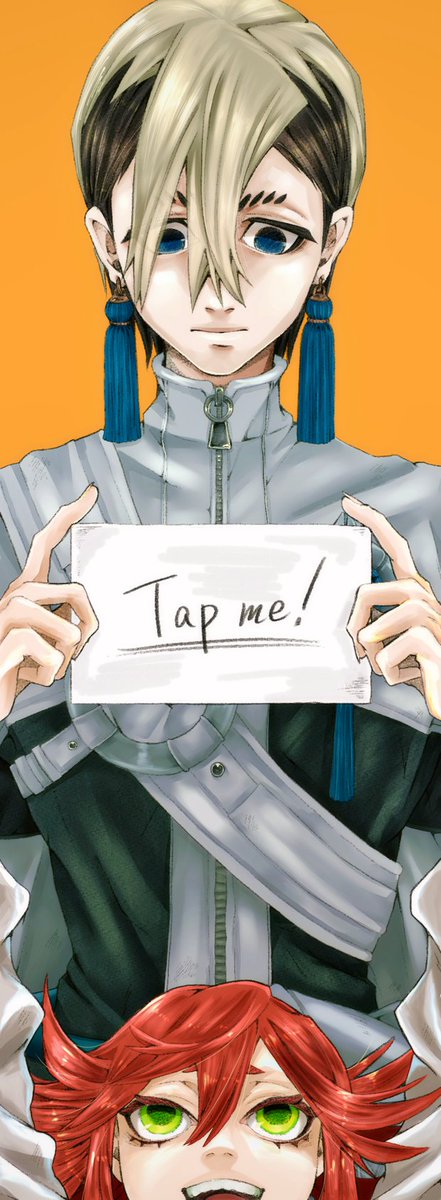 Kei_221114's tweet image. #ガチアクタ      #GACHIAKUTA      #GachiArt
#ザンカ　#ザンカ・ニジク　#リヨウ　#リヨウ・リーパー

いろぬりばーじょん。
りようちゃん、かわ... sketch.pixiv.net/items/36151517…