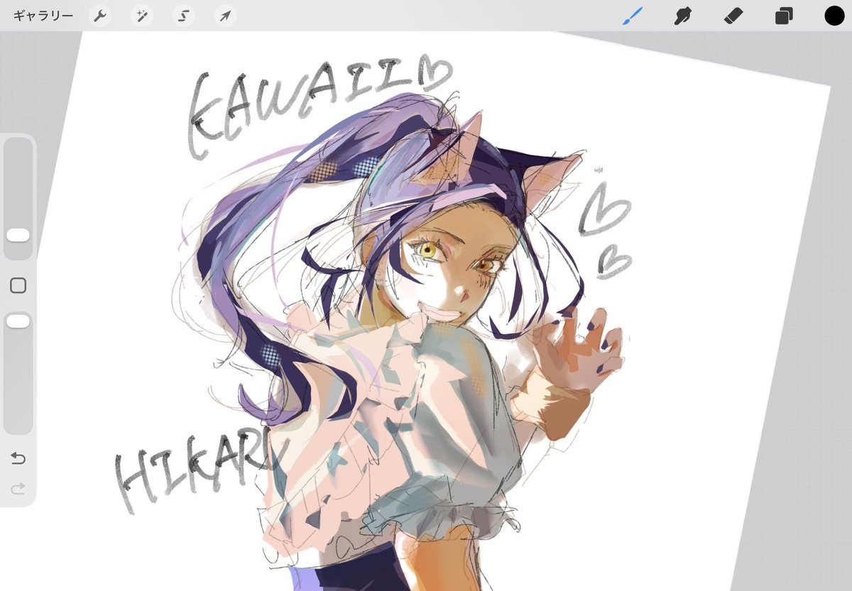 samenosuke_'s tweet image. 落書きひかるちゃー